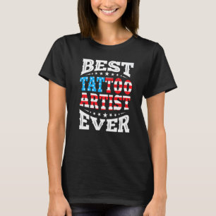 T-shirt Meilleur Artiste De Tatouage Le 4 Juillet Le 4 Jui
