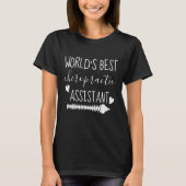 T-shirt Meilleur assistant chiropratique du monde (Devant)