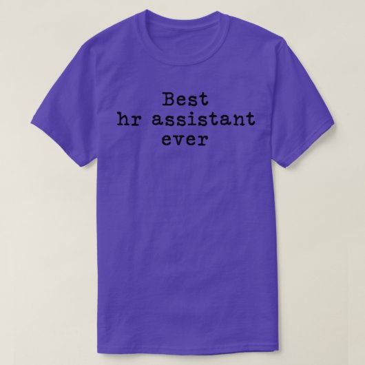 T-shirt Meilleur Assistant Hr jamais vu 1 (Design devant)