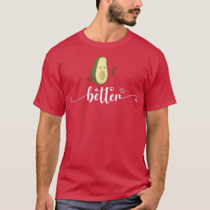 T-shirt Meilleur Avocat à demi-couple tranché en deux tran
