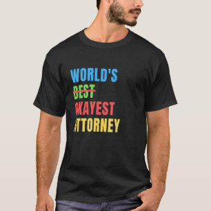 T-shirt Meilleur Avocat du Monde Drôle Cadeau