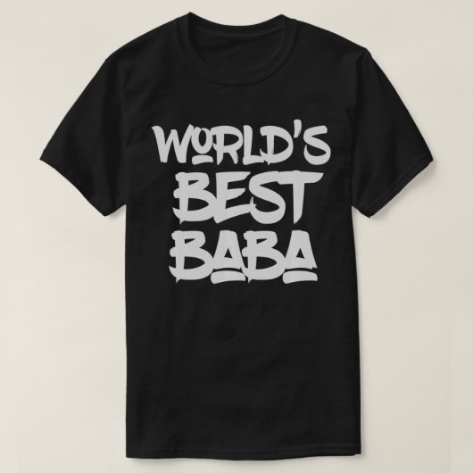 T-shirt Meilleur Baba du monde Fière et bon père Tee (Design devant)