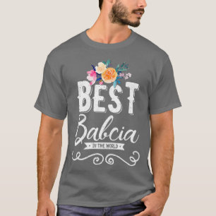 T-shirt Meilleur Babcia dans le monde grand-mère polonaise