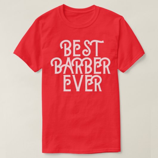 T-shirt Meilleur Barbier jamais 15 (Design devant)