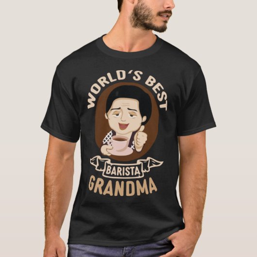 T-shirt Meilleur Barista Grandma Coffee Maker Queen Caf (Devant)