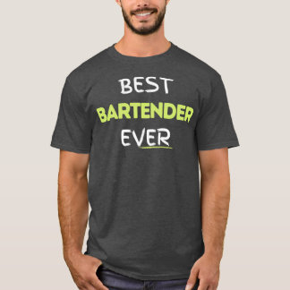 T-shirt Meilleur barman jamais