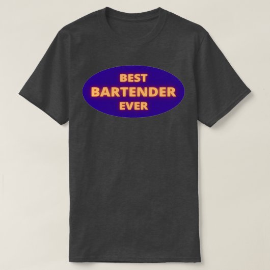 T-shirt Meilleur barman jamais 14 (Design devant)