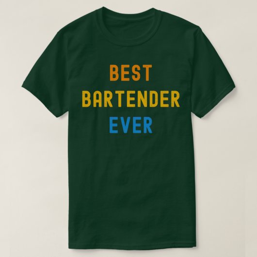 T-shirt Meilleur Barman Jamais Appréciation Cadeau Pour Ba (Design devant)