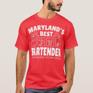 T-shirt Meilleur barman Maryland
