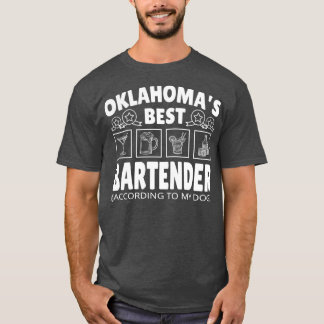 T-shirt Meilleur barman Oklahoma