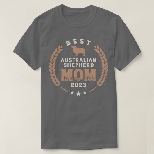 T-shirt Meilleur berger australien Maman 2023 (Design devant)