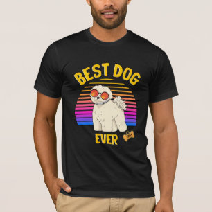 T-shirt Meilleur Bichon Frisé Dog Jamais Rétro