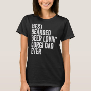 T-shirt Meilleur Bière Portée Lovin Corgi Papa Animal Chie