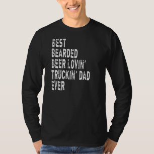 T-shirt Meilleur Bière Portée Mieux Lovin' Truckin' Papa J