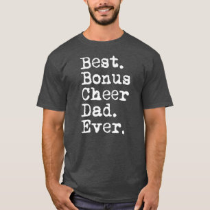 T-shirt Meilleur Bonus Cheer Papa Ever Cheerleader Stepdad