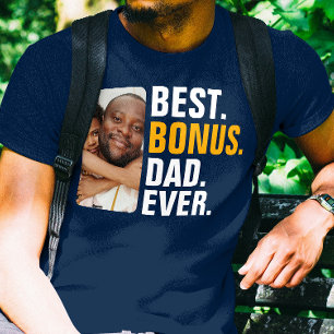 T-shirt Meilleur Bonus Personnalisé Papa Jamais Stepfather