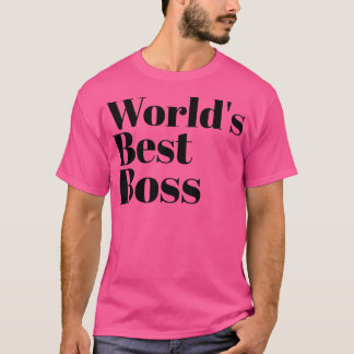 T-shirt Meilleur Boss du monde
