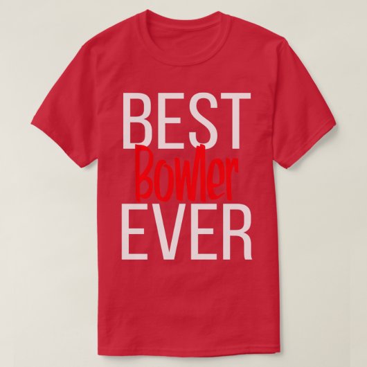T-shirt Meilleur Bowler Ever 4 (Design devant)