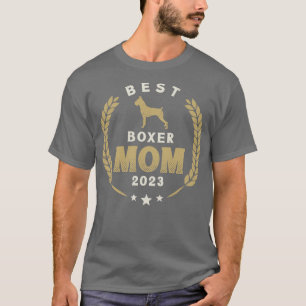 T-shirt Meilleur Boxer Mom 2023 Jote Allemand Boxer Dog La