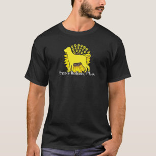 T-shirt Meilleur Bracco Italiano Maman Tournesol Pattes de