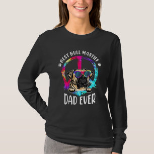 T-shirt Meilleur Bull Mastiff Papa Jamais Tie Dye Fête des