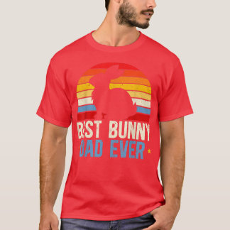 T-shirt Meilleur Bunny Papa Jamais Rabbit Adulte Fête des 