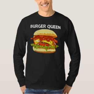 T-shirt Meilleur Burger Design Pour Femmes Maman Hamburger