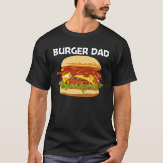 T-shirt Meilleur Burger Design Pour Papa Père Hamburger Sa
