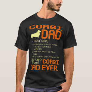 T-shirt Meilleur Cadeau de Fête des pères Corgi Dad