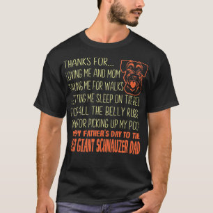 T-shirt Meilleur cadeau de Fête des pères Schnauzer géa