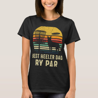 T-shirt Meilleur cadeau pour papa Red Blue Heeler Cattle D