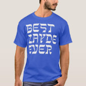 T-shirt Meilleur cadeau Zayde Ever Hébreu Yiddish Grandpa (Devant)