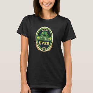 T-shirt Meilleur Caitlin Jamais Nom personnel Irish Retro 