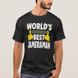 T-shirt Meilleur Cameraman du monde titre d'emploi Camer p