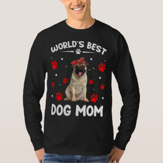 T-shirt Meilleur Carlin au monde Chien Maman Fête des Mère
