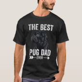 T-shirt Meilleur Carlin Papa Jamais Hommes Chien Papa Mign (Devant)