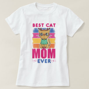 T-shirt Meilleur Cat Maman jamais