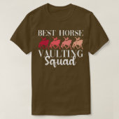 T-shirt Meilleur cavalier Vaulting Squad Vaulting Équestre (Design devant)
