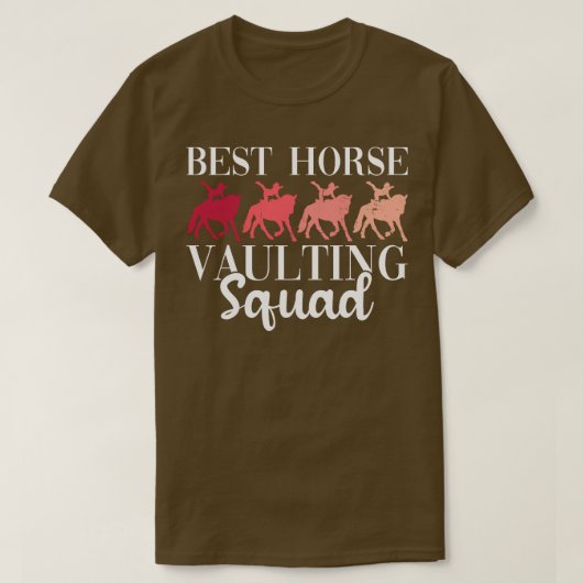 T-shirt Meilleur cavalier Vaulting Squad Vaulting Équestre (Design devant)