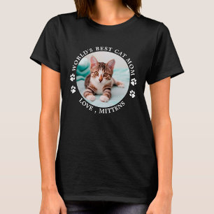 T-shirt Meilleur Chat au monde Maman personnalisée Cute Ph