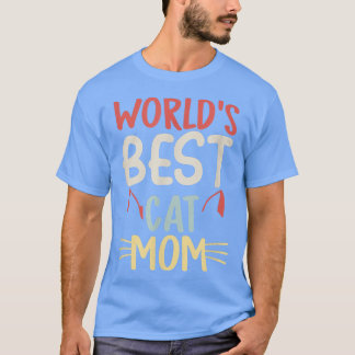 T-shirt Meilleur Chat au monde vintage Maman Meow Chat Mei