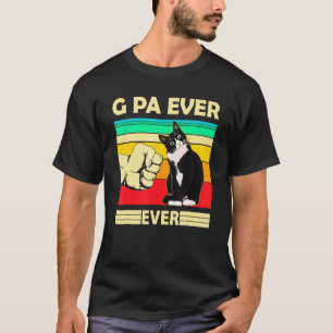 T-shirt Meilleur chat G Pa vintage pour hommes jamais Bump