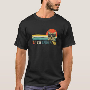 T-shirt Meilleur chat Grampy jamais Bump Fit Fête des Père