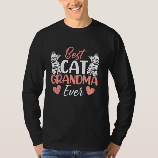 T-shirt Meilleur Chat Grand-mère Kitt Chat Grand-mère (Devant)