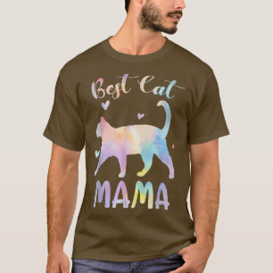 T-shirt Meilleur Chat Mama Chats colorés Maman Cadeaux Fêt