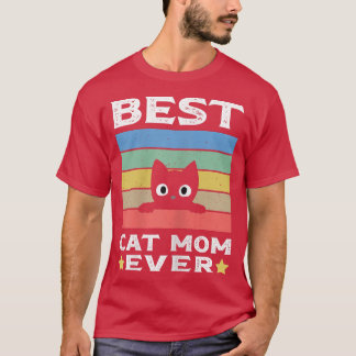 T-shirt Meilleur chat maman Ever Femme chat maman maman 