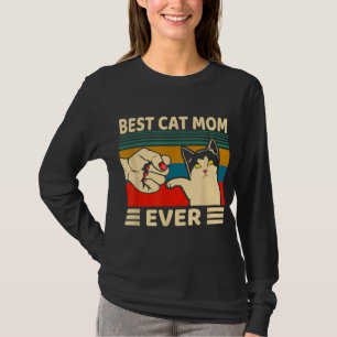 T-shirt Meilleur Chat Maman Jamais Femmes Vintage Bump Fit