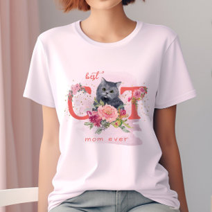 T-shirt Meilleur Chat Maman Jamais mignonne Kitten Fête de