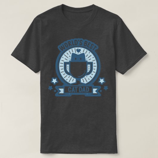 T-shirt Meilleur Chat Papa5 (Design devant)