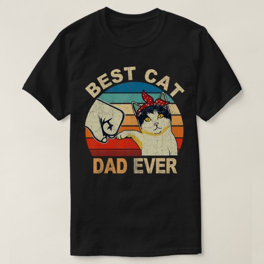 T-shirt Meilleur Chat Papa Drôle Chat Daddy Chat Père Chat (Design devant)